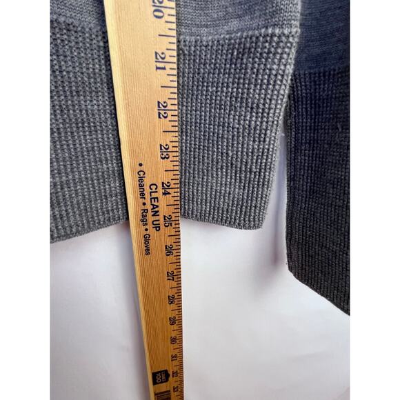 Kuhl Womens Medium Gray Merino Wool Blend Zip Front Long Sleeve Winter Cardigan - Picture 5 of 8